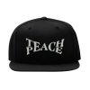 Teach Peace Snapback Cap – Pacifist Stop War, Flat Bill Cap teach peace snapback cap – pacifist stop war, flat bill cap 7836