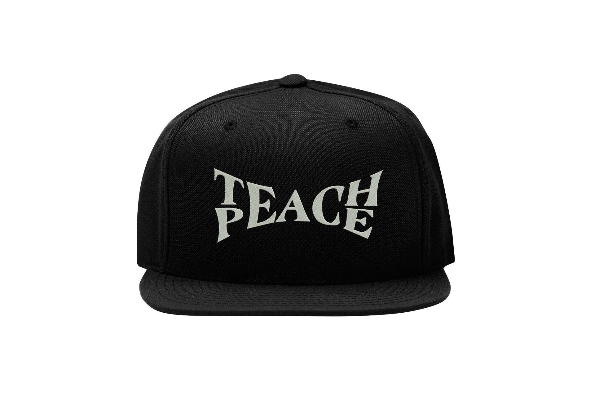 Teach Peace Snapback Cap – Pacifist Stop War, Flat Bill Cap teach peace snapback cap – pacifist stop war, flat bill cap 7836
