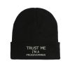 trust me i am programmer beanie komfortabel und warm für herbst und winter 4913