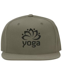 yoga snapback cap – sport training meditation, flat bill cap 7772